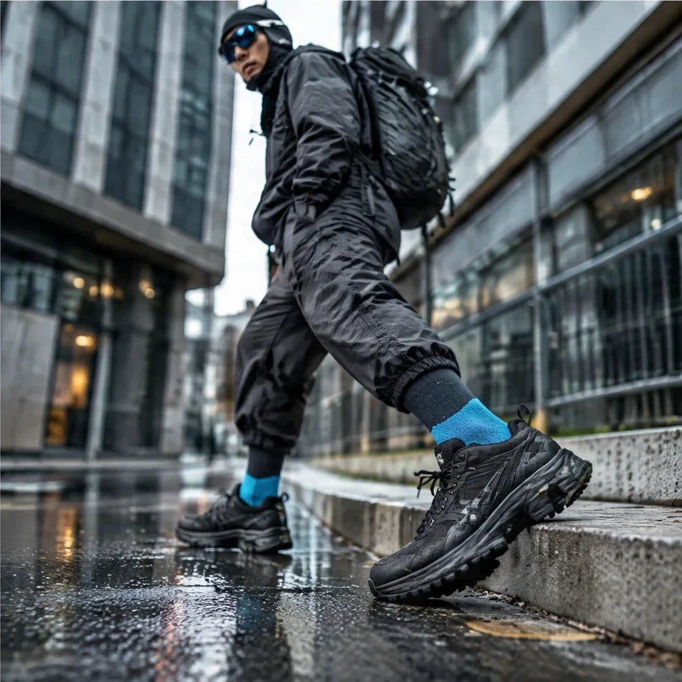 Wath - Unisex High-Barrel Waterproof Socks - Turquoise Blue