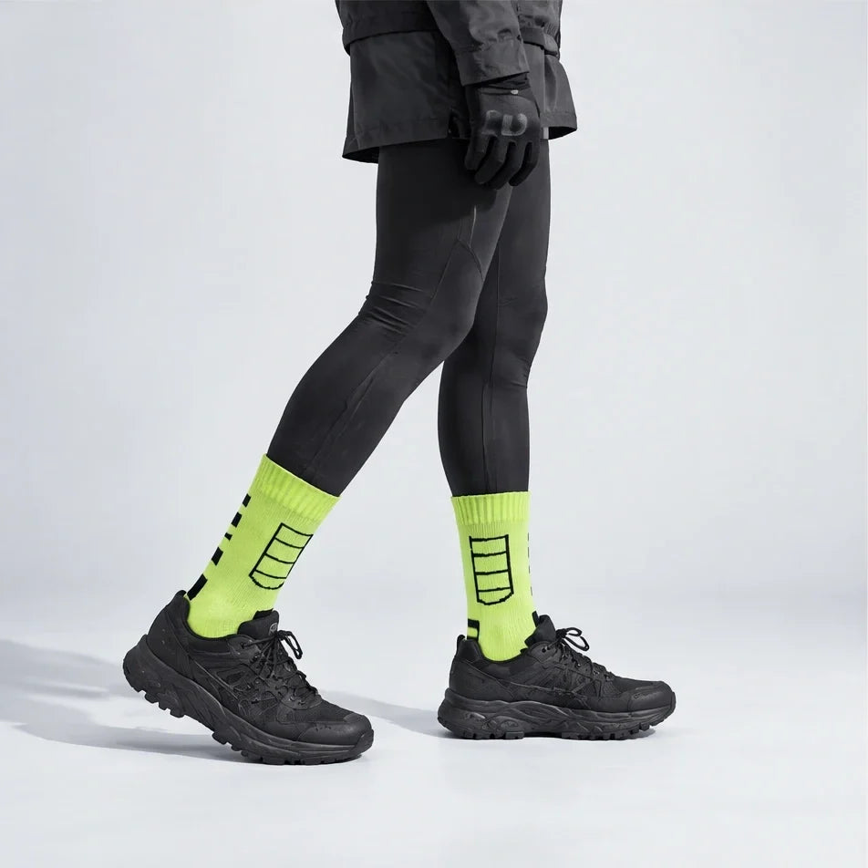 Wath - Unisex High-Barrel Waterproof Socks - Yellow Green