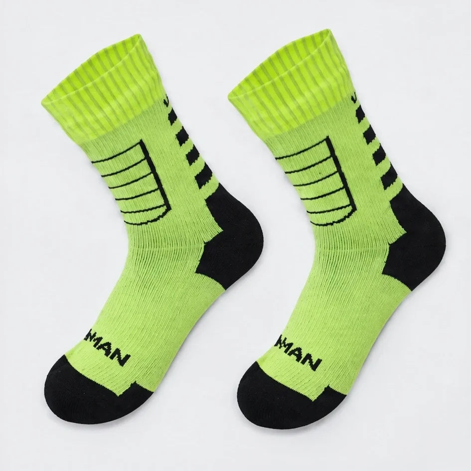 Wath - Unisex High-Barrel Waterproof Socks - Yellow Green