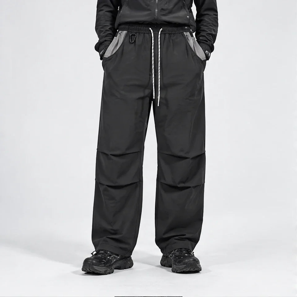 Scud - Unisex Quick-Dry Windproof & Wide-Leg Waterproof Trousers - Dark Grey