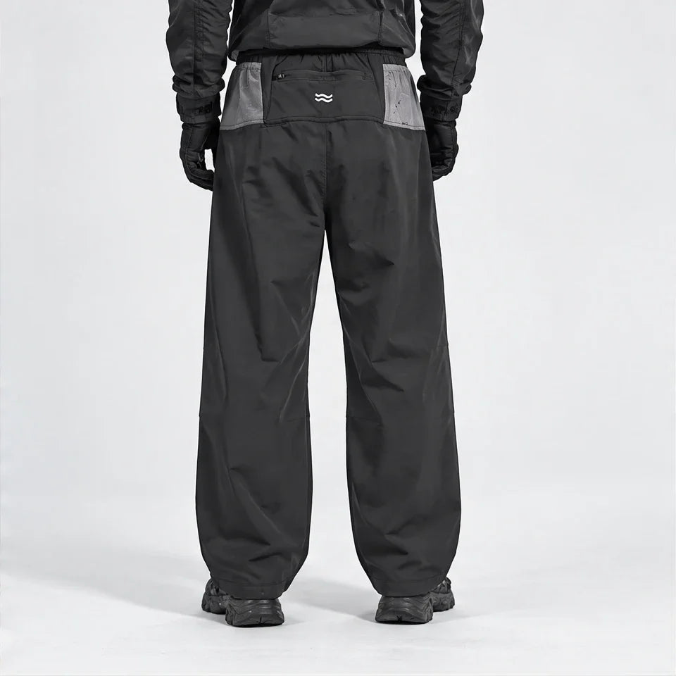 Scud - Unisex Quick-Dry Windproof & Wide-Leg Waterproof Trousers - Dark Grey
