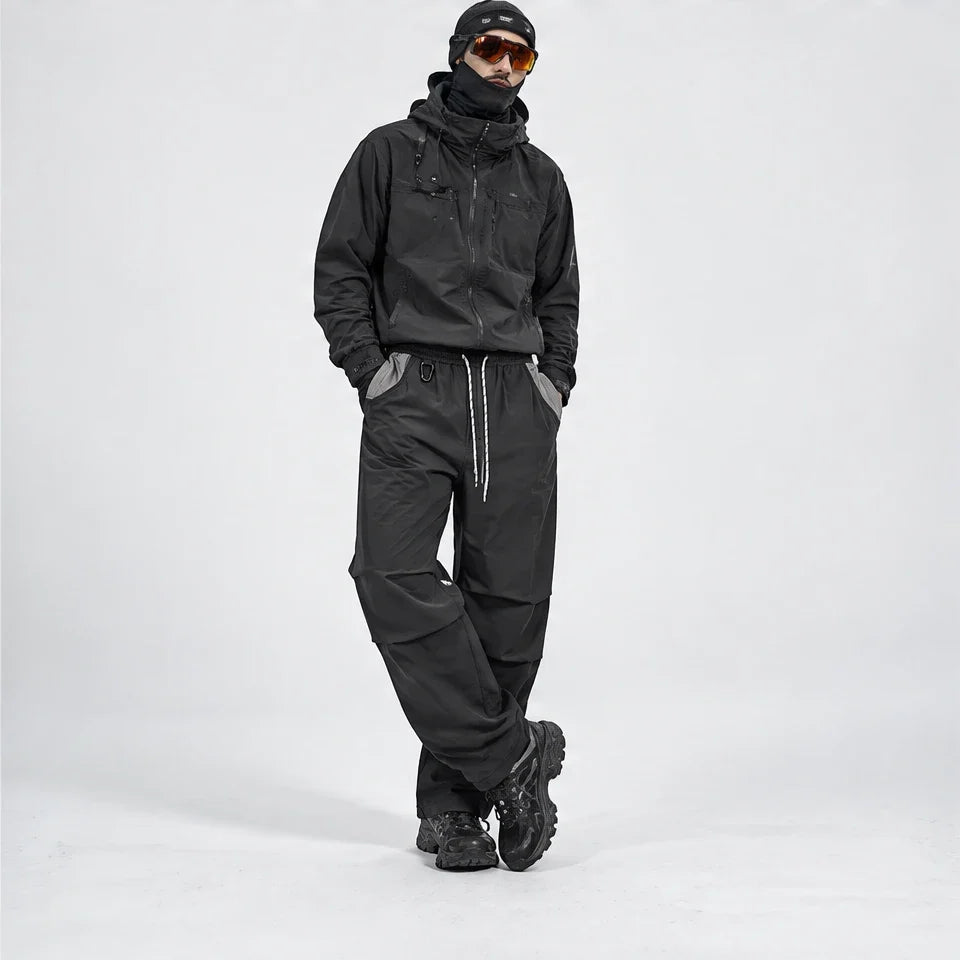 Scud - Unisex Quick-Dry Windproof & Wide-Leg Waterproof Trousers - Dark Grey
