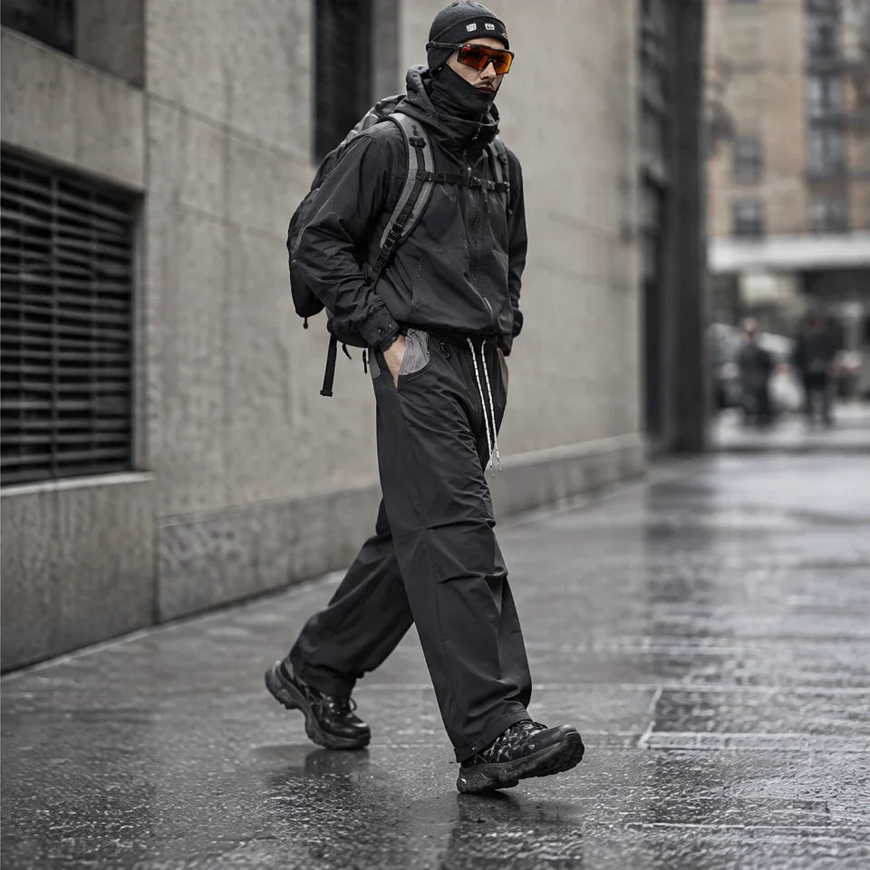 Scud - Unisex Quick-Dry Windproof & Wide-Leg Waterproof Trousers - Dark Grey
