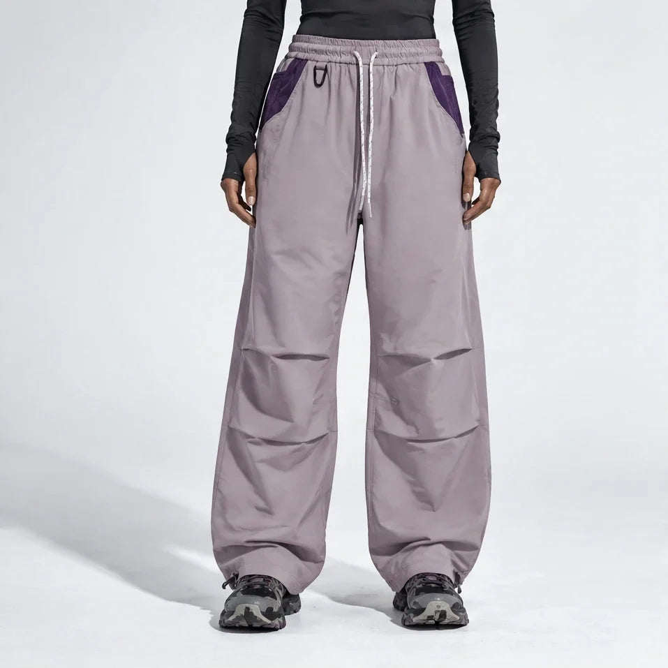 Scud - Unisex Quick-Dry Windproof & Wide-Leg Waterproof Trousers - Purple
