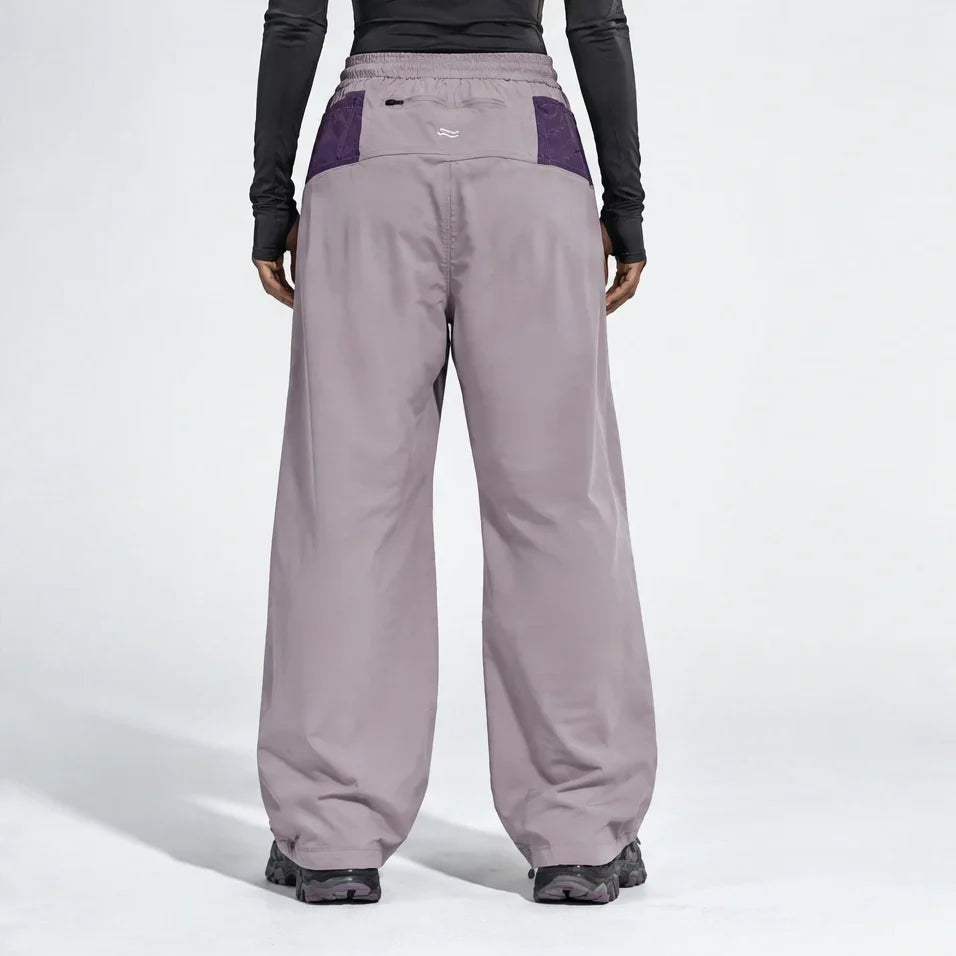 Scud - Unisex Quick-Dry Windproof & Wide-Leg Waterproof Trousers - Purple