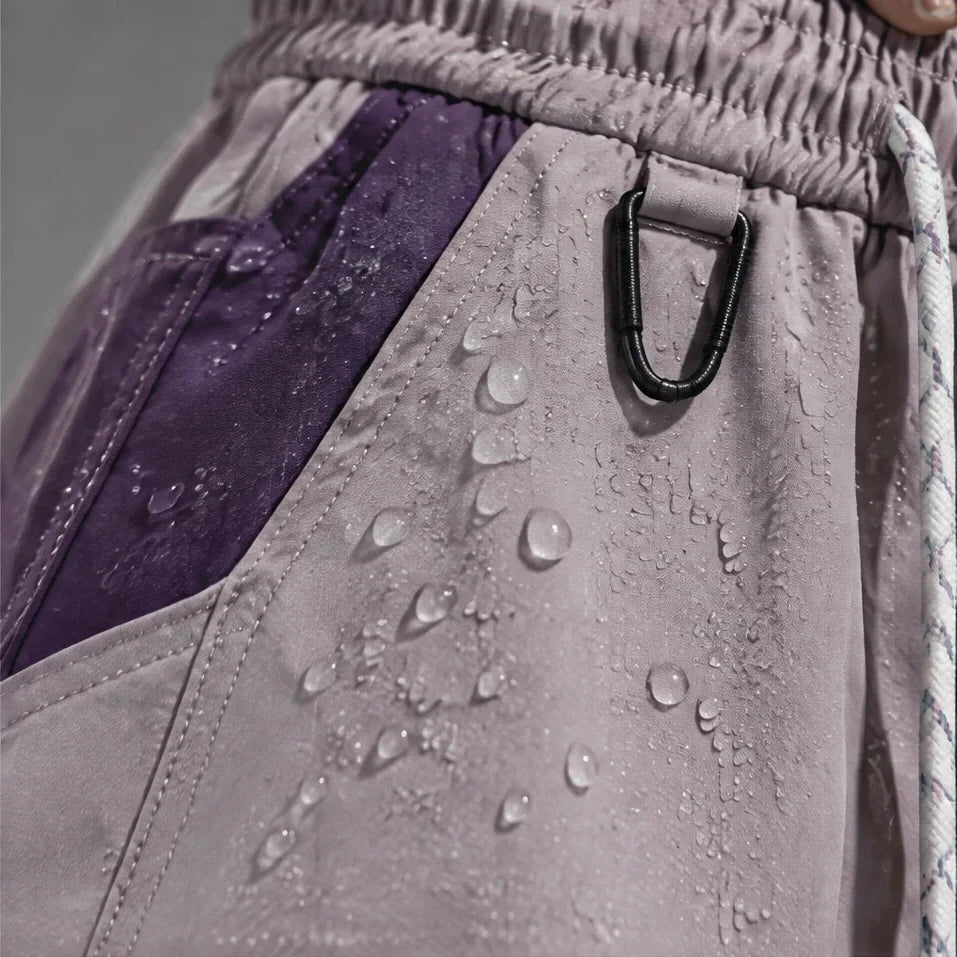 Scud - Unisex Quick-Dry Windproof & Wide-Leg Waterproof Trousers - Purple
