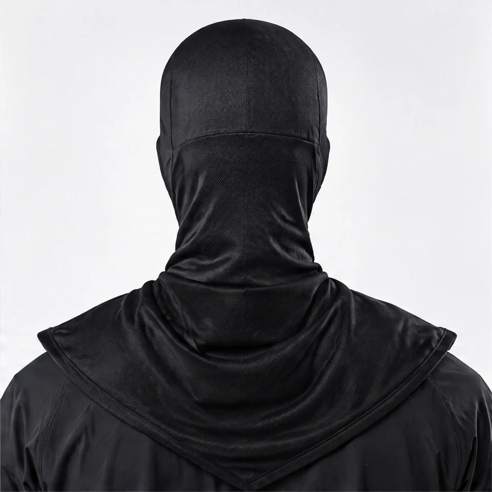 Carr - Unisex Breathable Multi-Way Convertible Balaclava - Black