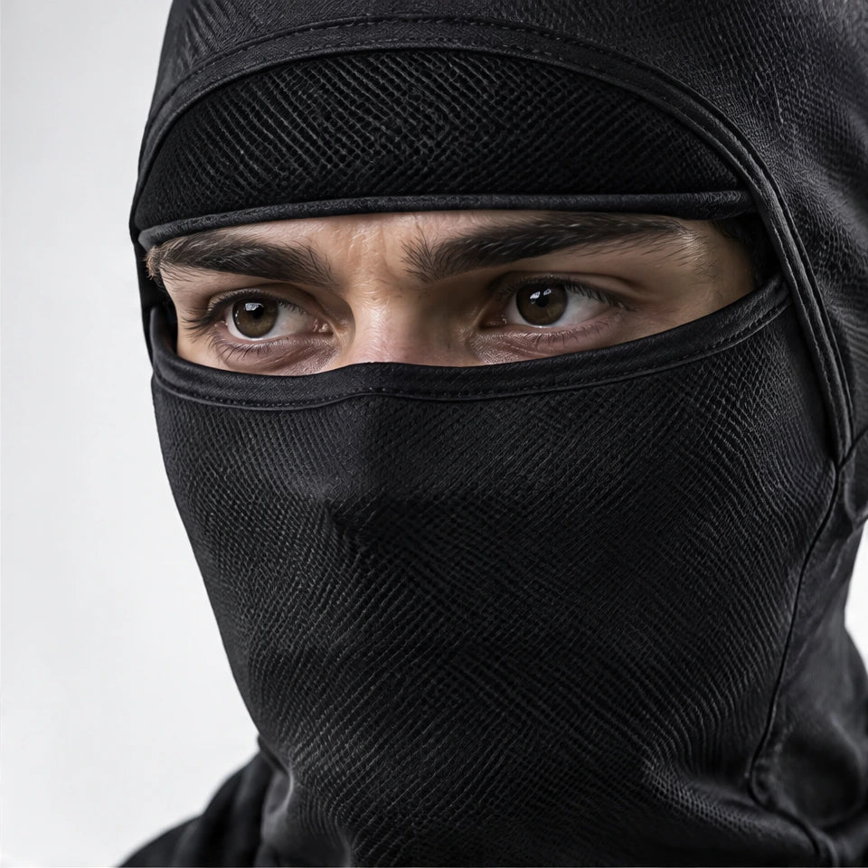 Carr - Unisex Breathable Multi-Way Convertible Balaclava - Black