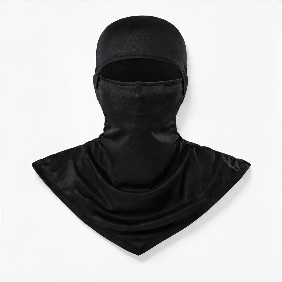 Carr - Unisex Breathable Multi-Way Convertible Balaclava - Black