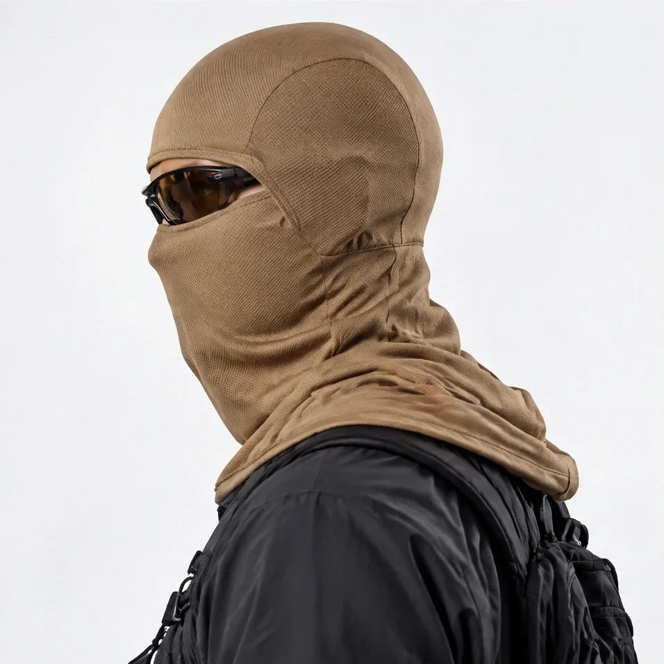 Carr - Unisex Breathable Multi-Way Convertible Balaclava - Camel
