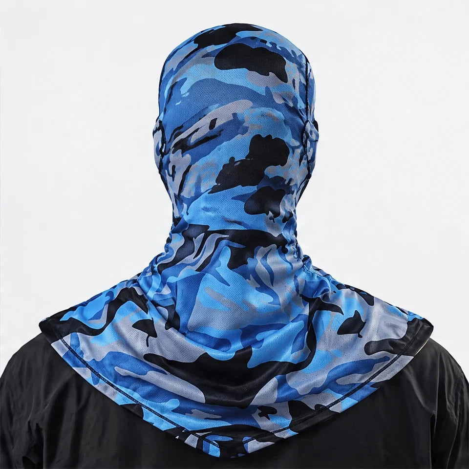 Carr - Unisex Breathable Multi-Way Convertible Balaclava - Camo-Blue