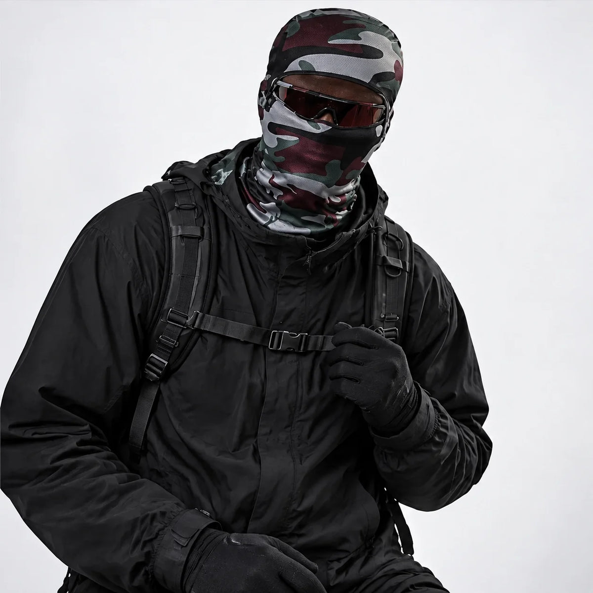 Carr - Unisex Breathable Multi-Way Convertible Balaclava - Camo-Green
