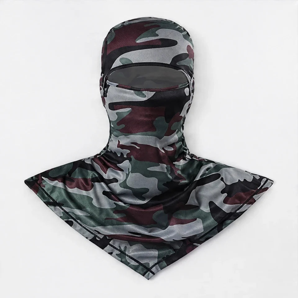 Carr - Unisex Breathable Multi-Way Convertible Balaclava - Camo-Green
