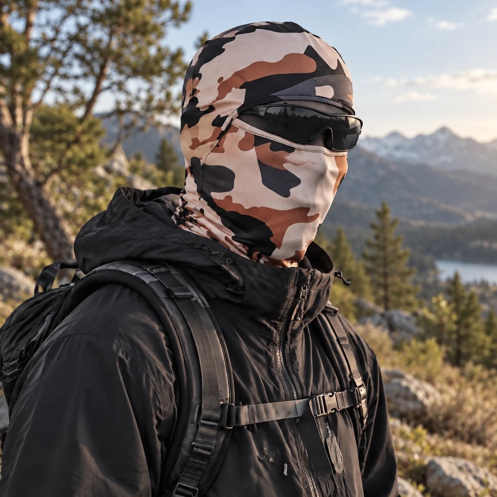 Carr - Unisex Breathable Multi-Way Convertible Balaclava - Camo-Yellow