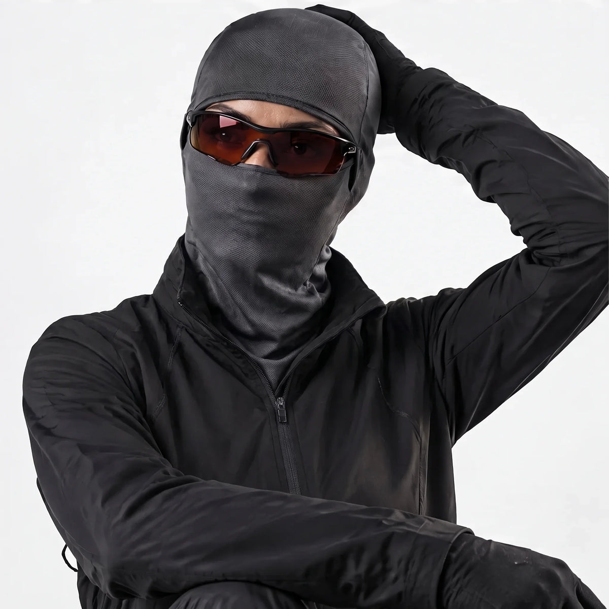 Carr - Unisex Breathable Multi-Way Convertible Balaclava - Dark Grey