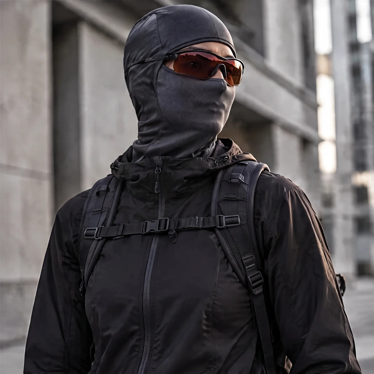Carr - Unisex Breathable Multi-Way Convertible Balaclava - Dark Grey