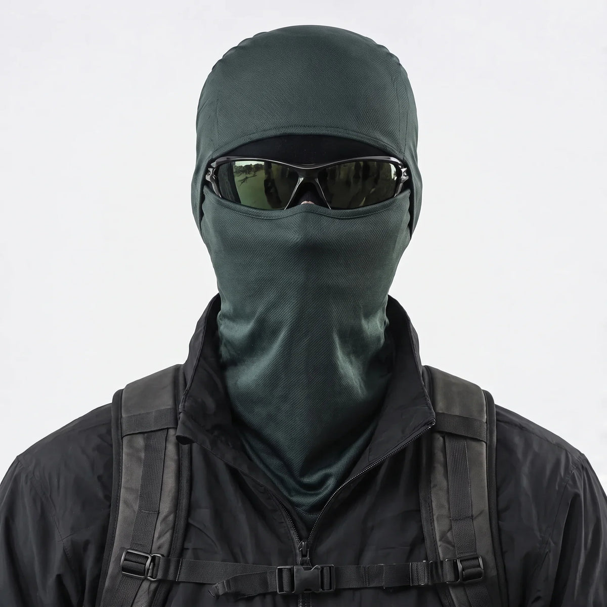 Carr - Unisex Breathable Multi-Way Convertible Balaclava - Dark Green