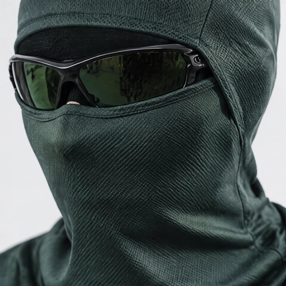 Carr - Unisex Breathable Multi-Way Convertible Balaclava - Dark Green