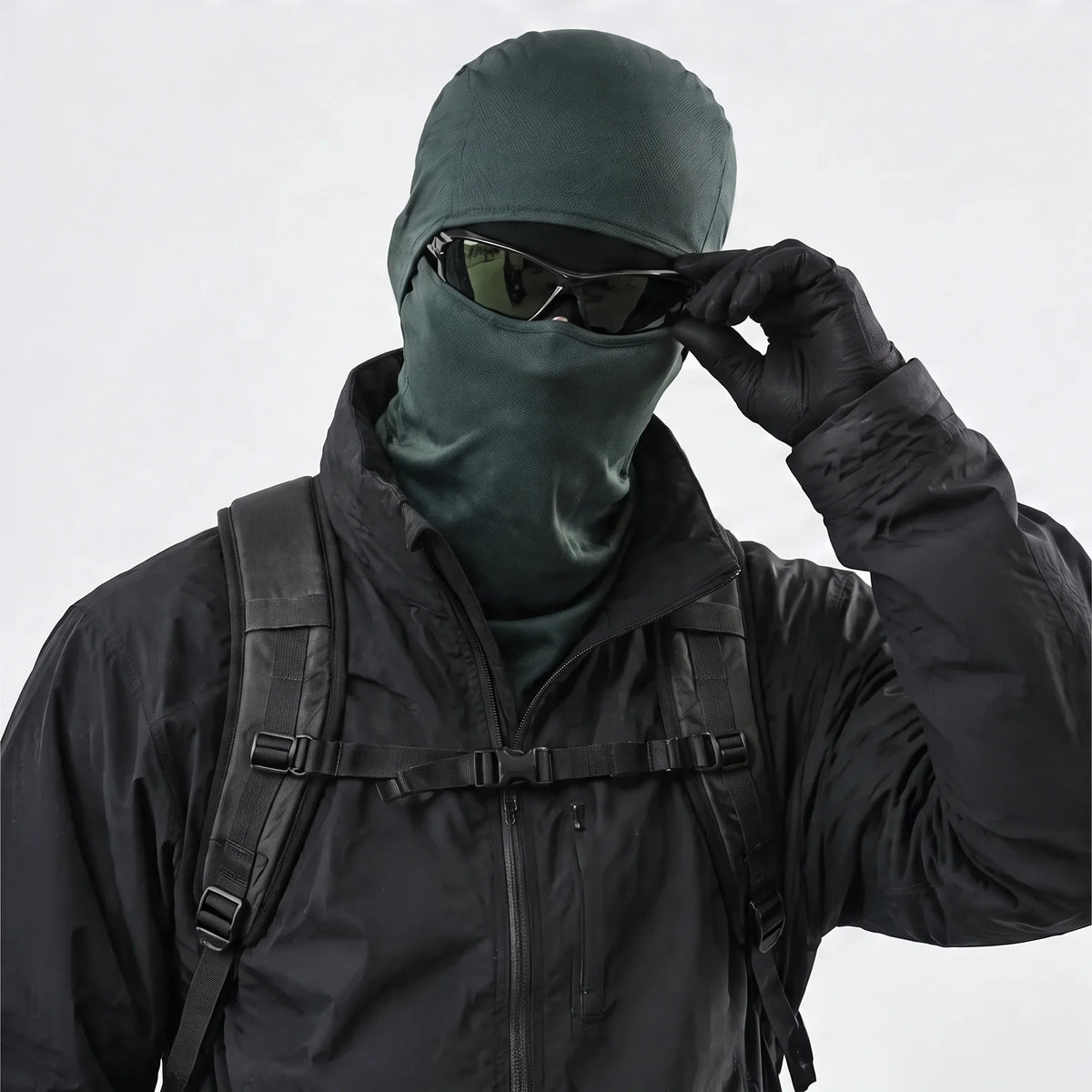 Carr - Unisex Breathable Multi-Way Convertible Balaclava - Dark Green