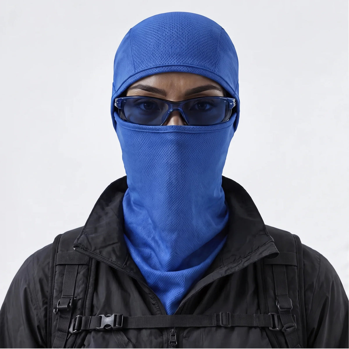 Carr - Unisex Breathable Multi-Way Convertible Balaclava - Electric Blue