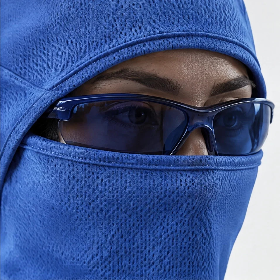 Carr - Unisex Breathable Multi-Way Convertible Balaclava - Electric Blue