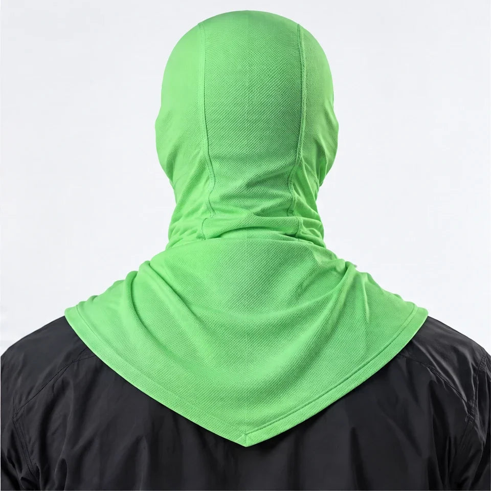 Carr - Unisex Breathable Multi-Way Convertible Balaclava - Fluorescent Green