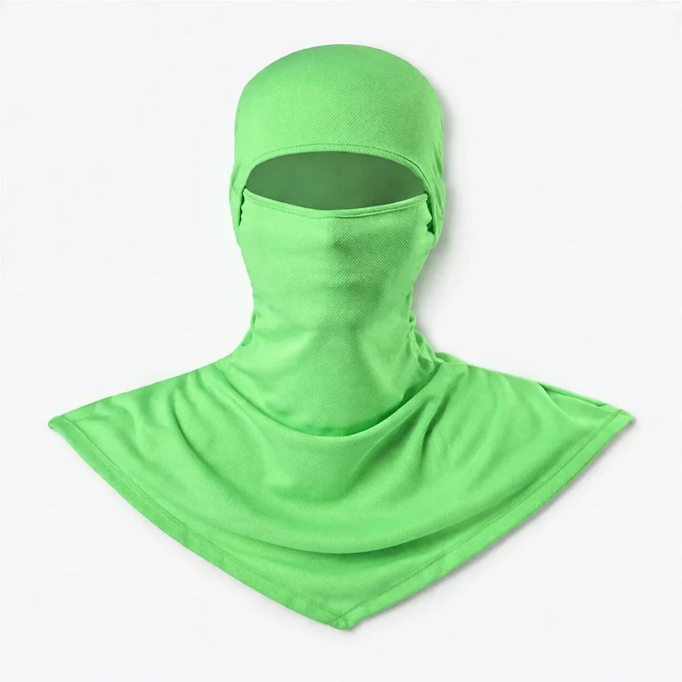 Carr - Unisex Breathable Multi-Way Convertible Balaclava - Fluorescent Green