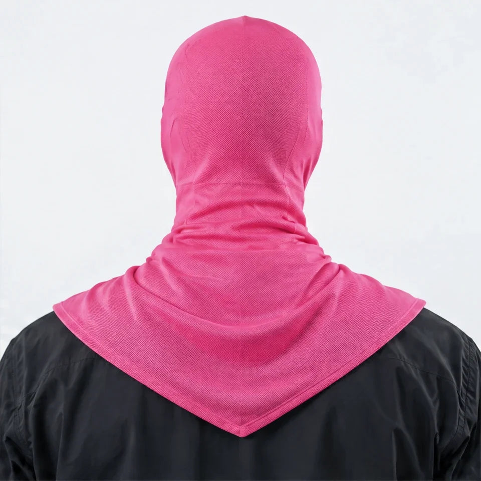 Carr - Unisex Breathable Multi-Way Convertible Balaclava - Fuchsia Pink