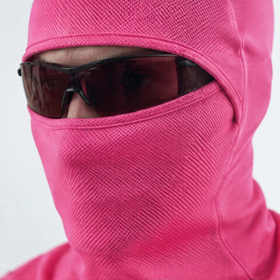 Carr - Unisex Breathable Multi-Way Convertible Balaclava - Fuchsia Pink