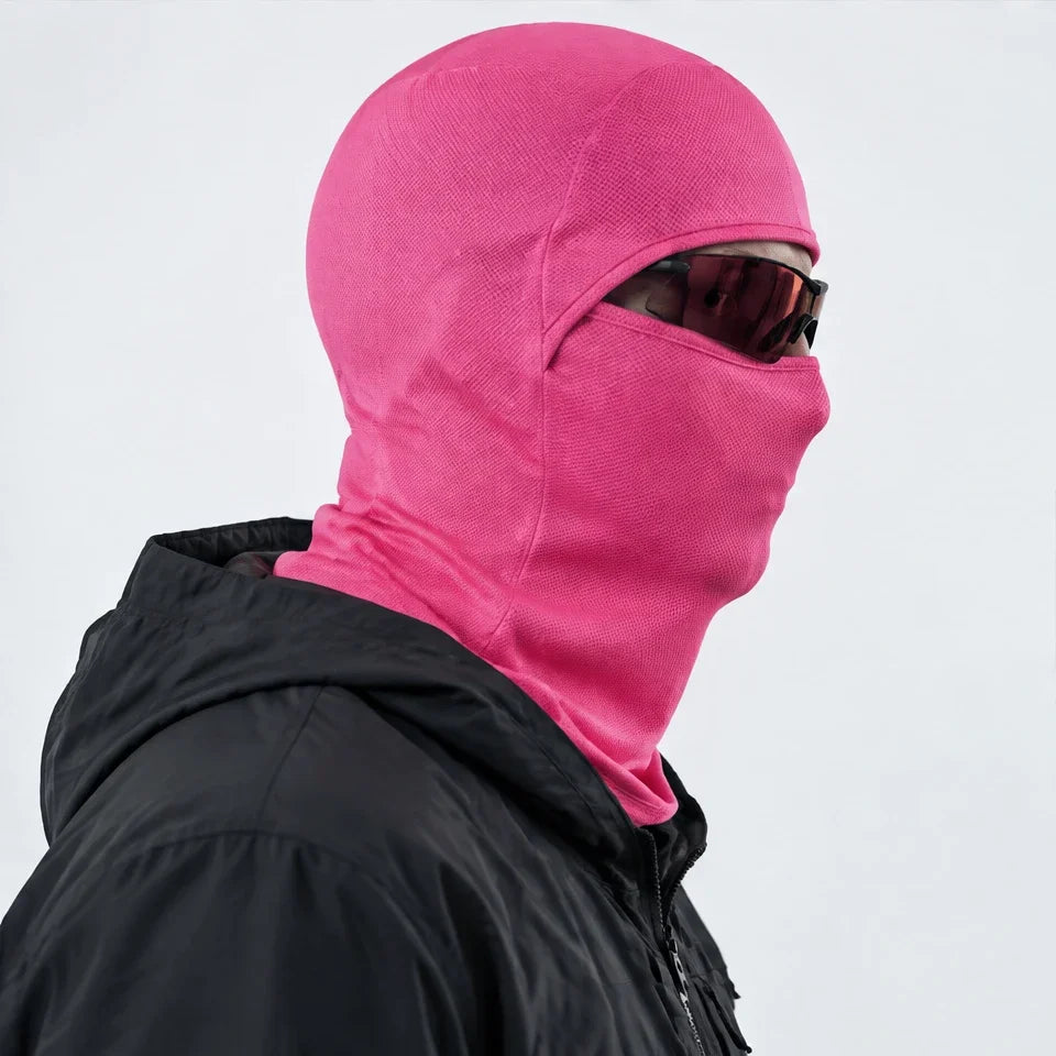 Carr - Unisex Breathable Multi-Way Convertible Balaclava - Fuchsia Pink