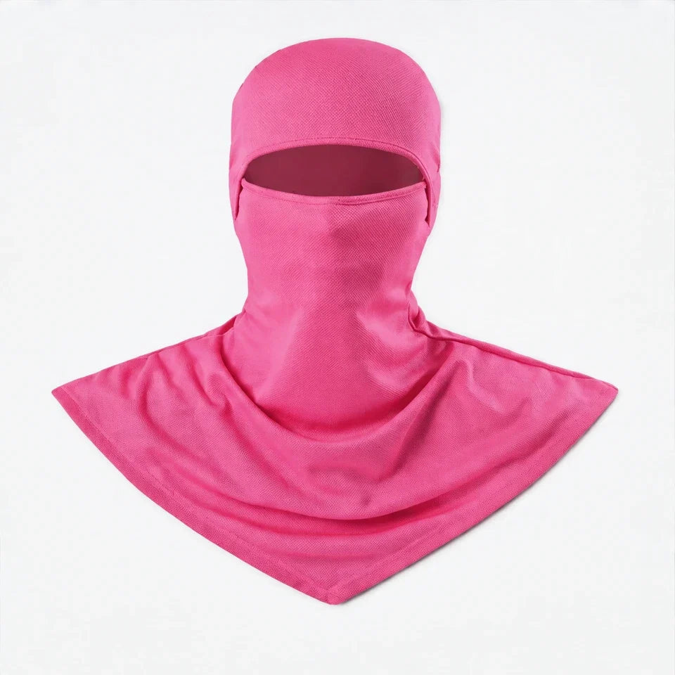 Carr - Unisex Breathable Multi-Way Convertible Balaclava - Fuchsia Pink