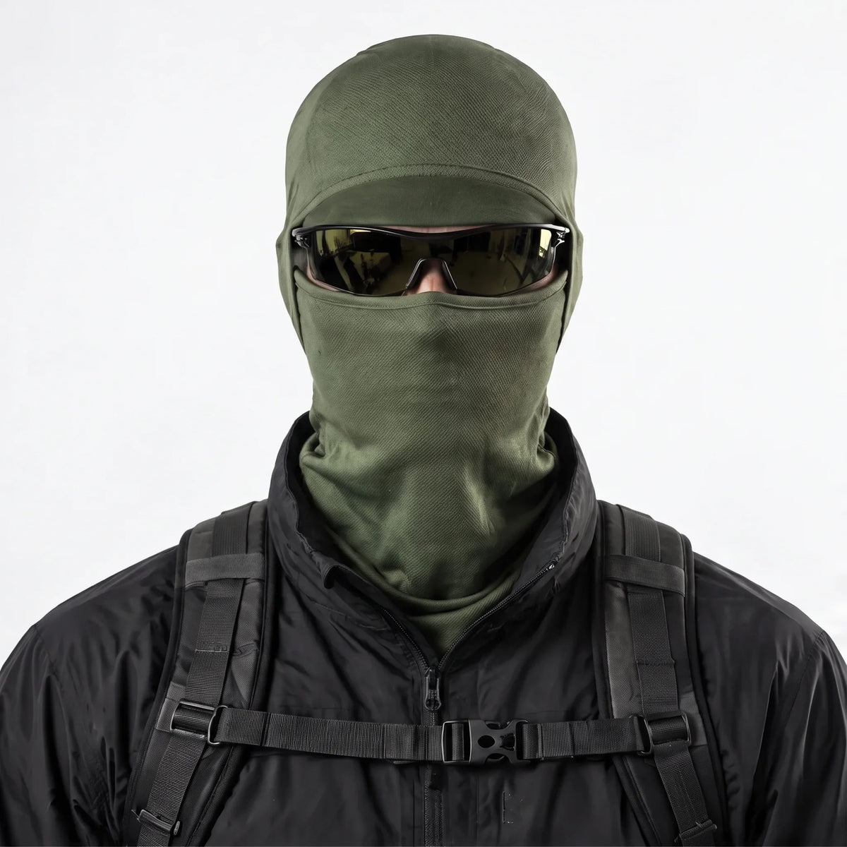 Carr - Unisex Breathable Multi-Way Convertible Balaclava - Green