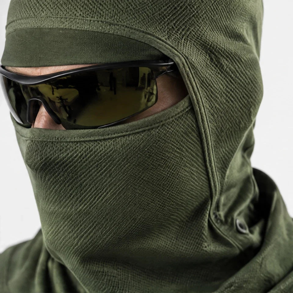 Carr - Unisex Breathable Multi-Way Convertible Balaclava - Green