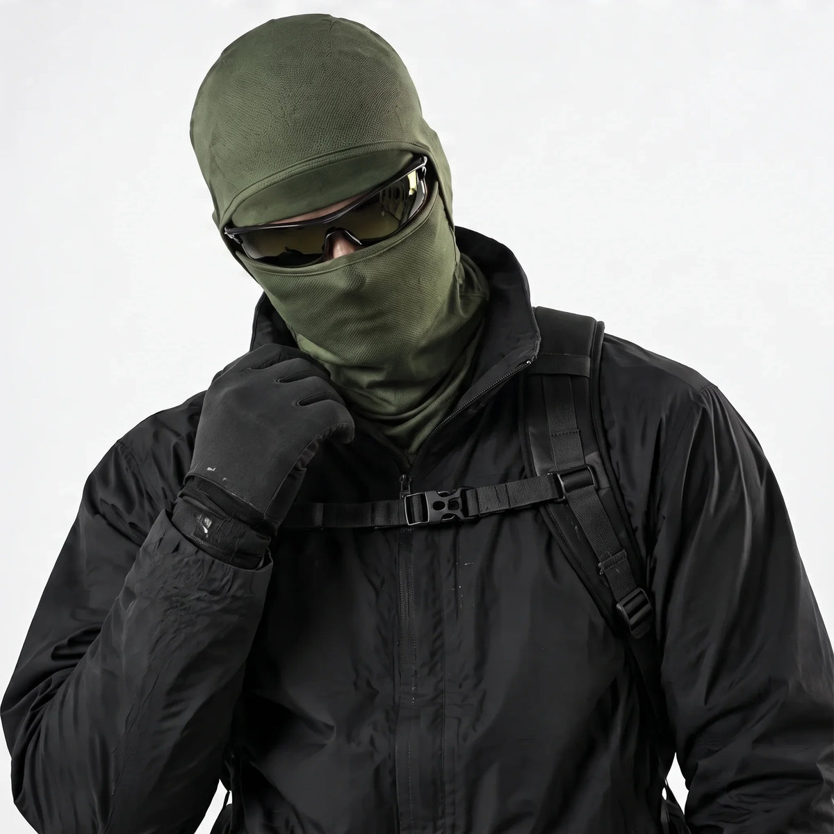 Carr - Unisex Breathable Multi-Way Convertible Balaclava - Green