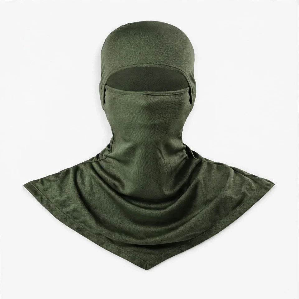 Carr - Unisex Breathable Multi-Way Convertible Balaclava - Green