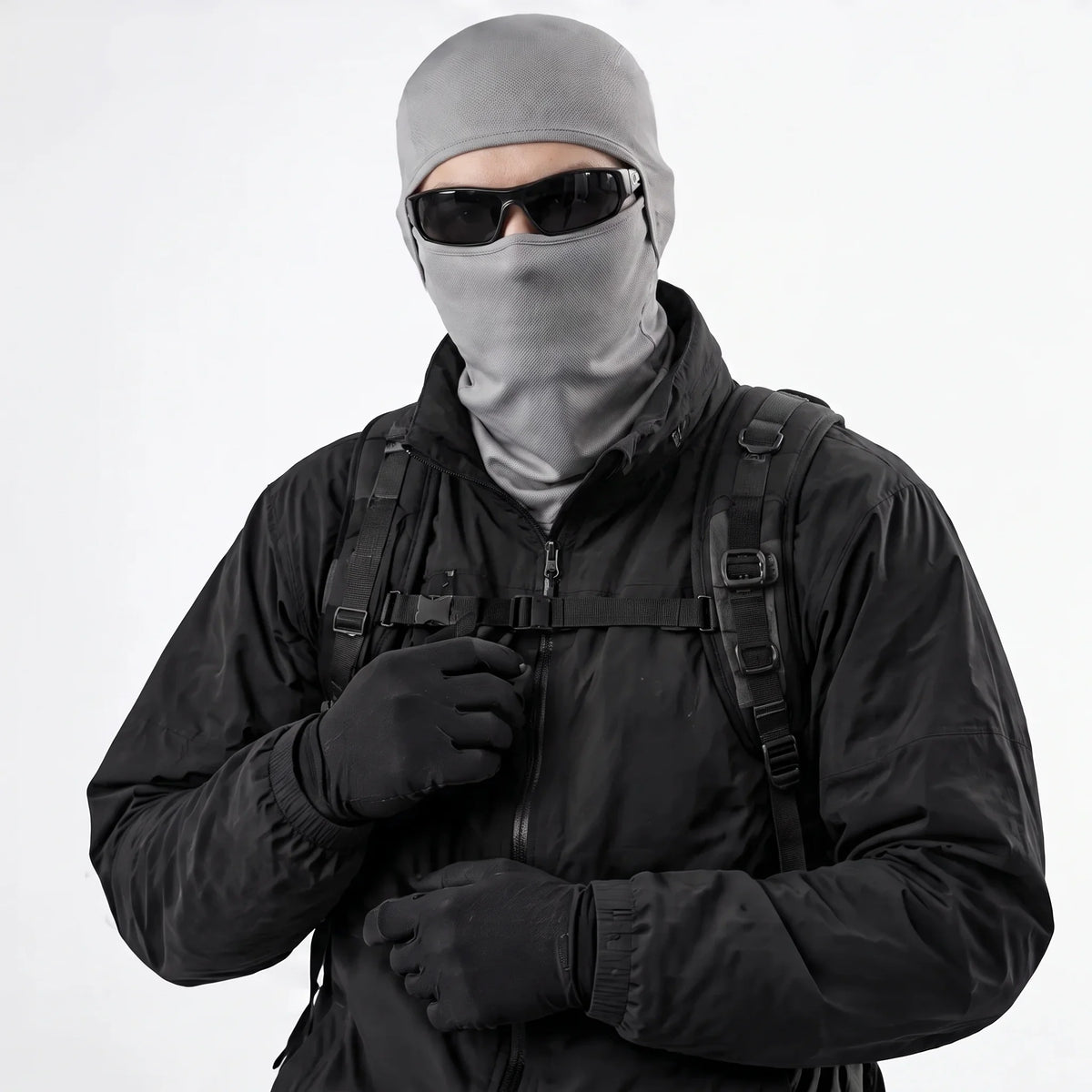 Carr - Unisex Breathable Multi-Way Convertible Balaclava - Grey