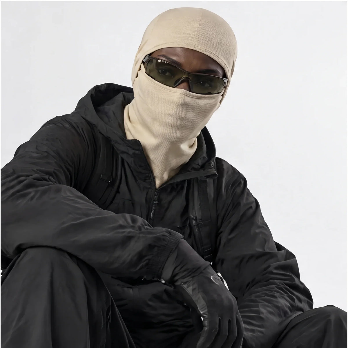 Carr - Unisex Breathable Multi-Way Convertible Balaclava - Khaki