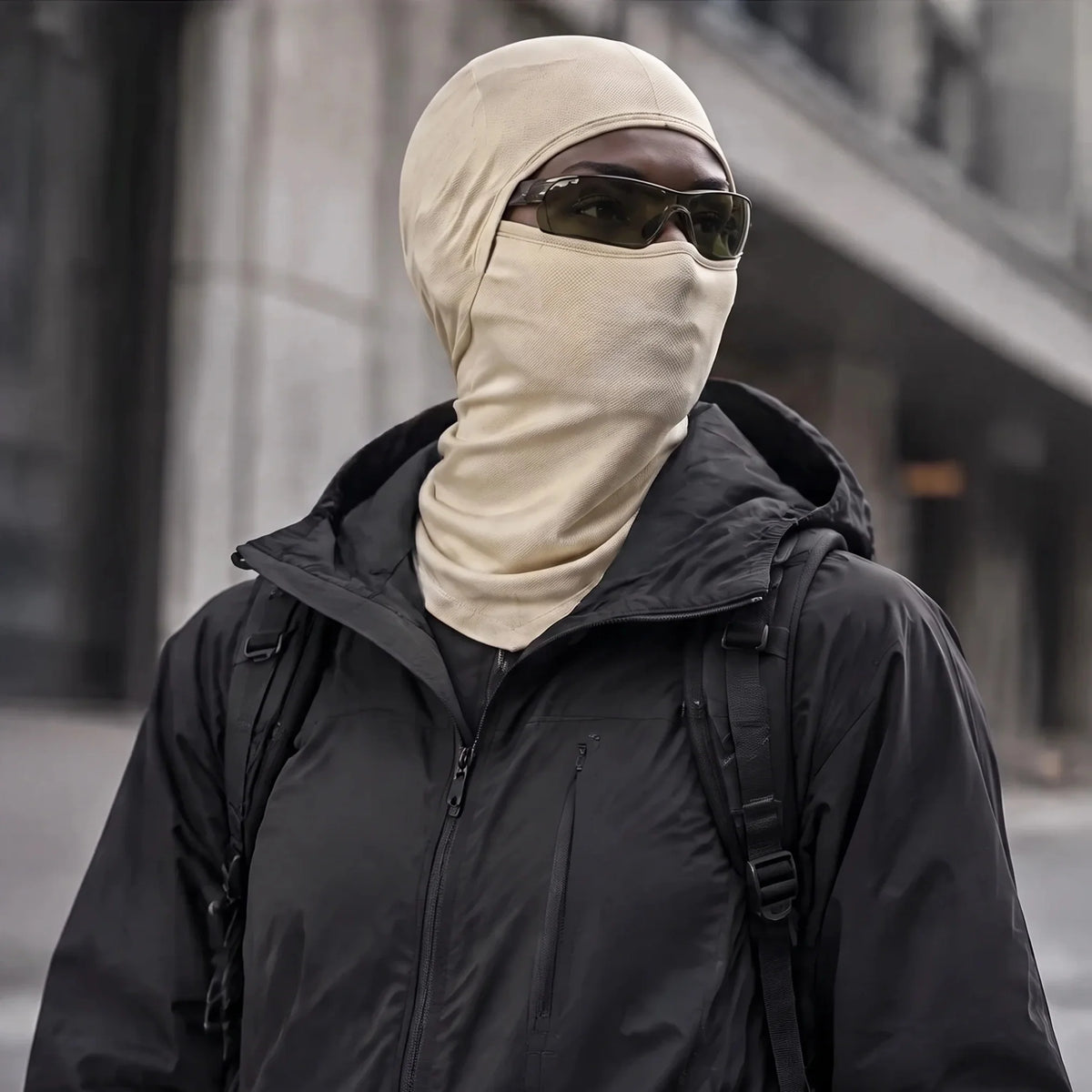 Carr - Unisex Breathable Multi-Way Convertible Balaclava - Khaki