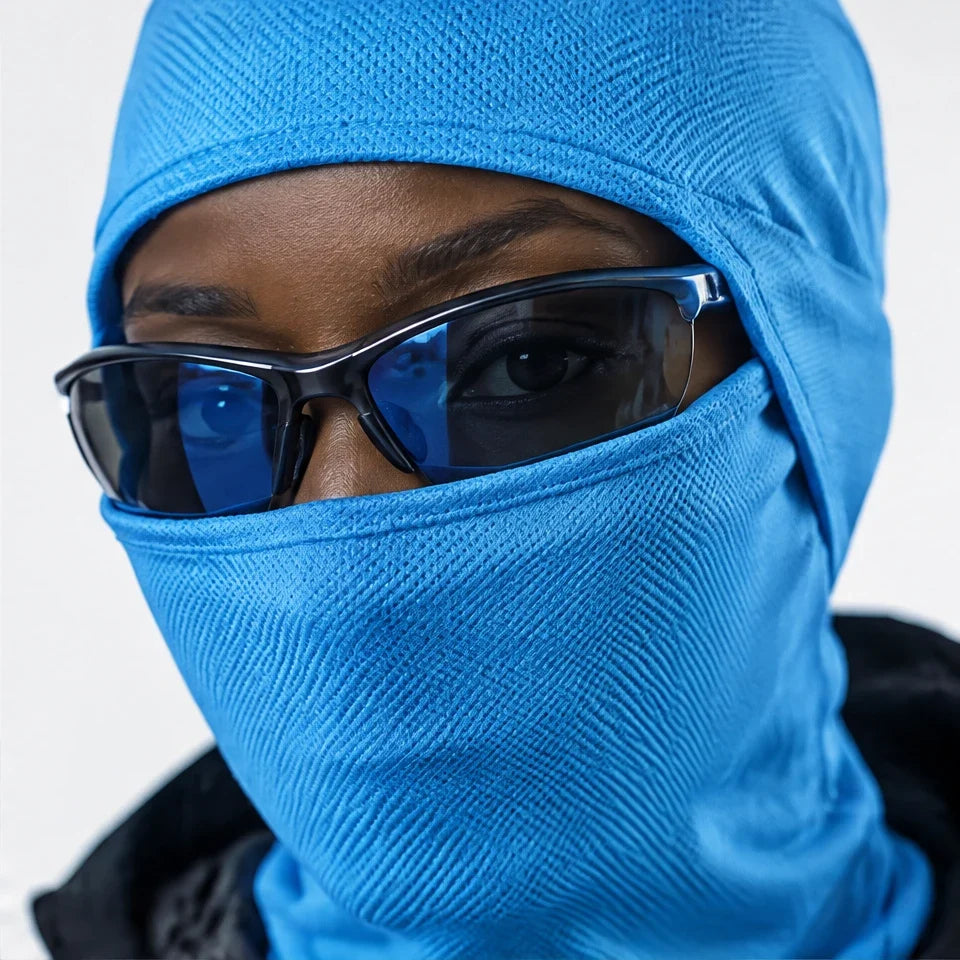 Carr - Unisex Breathable Multi-Way Convertible Balaclava - Lake Blue