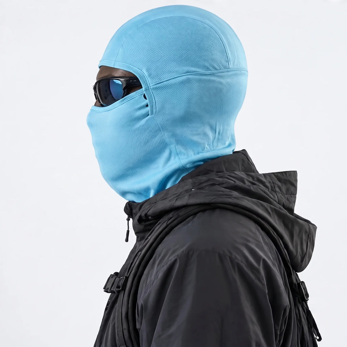 Carr - Unisex Breathable Multi-Way Convertible Balaclava - Light Blue
