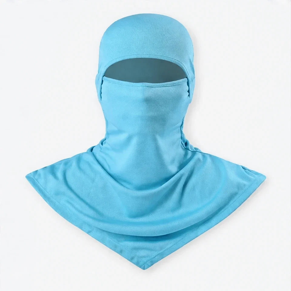 Carr - Unisex Breathable Multi-Way Convertible Balaclava - Light Blue
