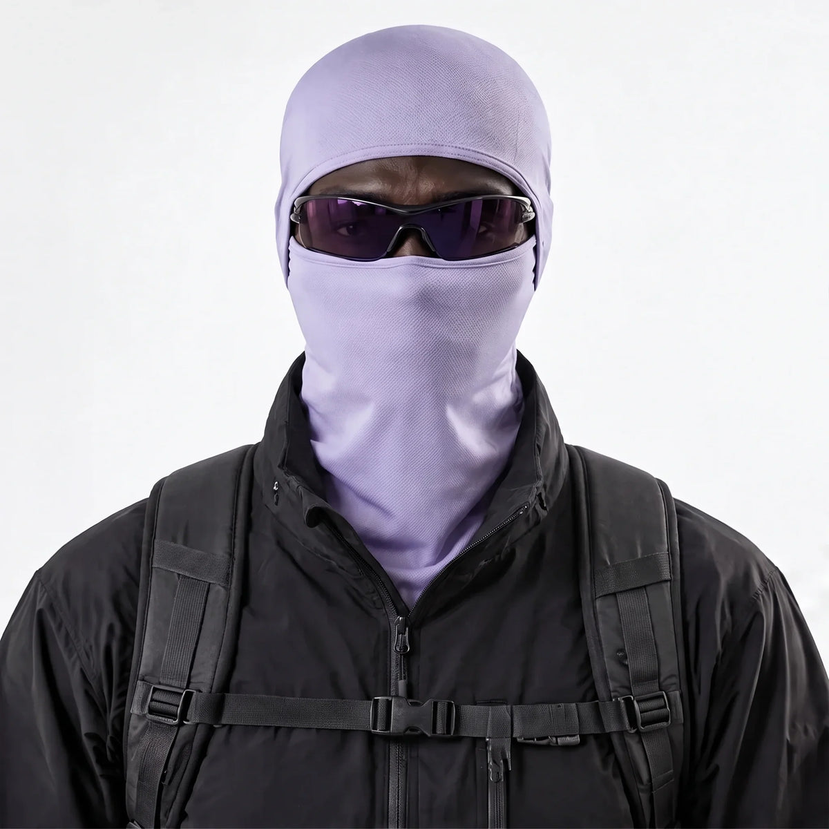 Carr - Unisex Breathable Multi-Way Convertible Balaclava - Light purple