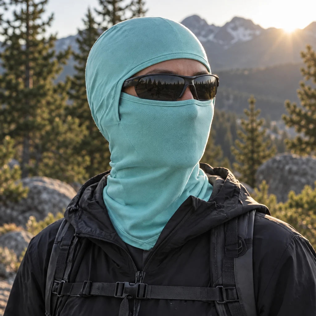Carr - Unisex Breathable Multi-Way Convertible Balaclava - Mint Green