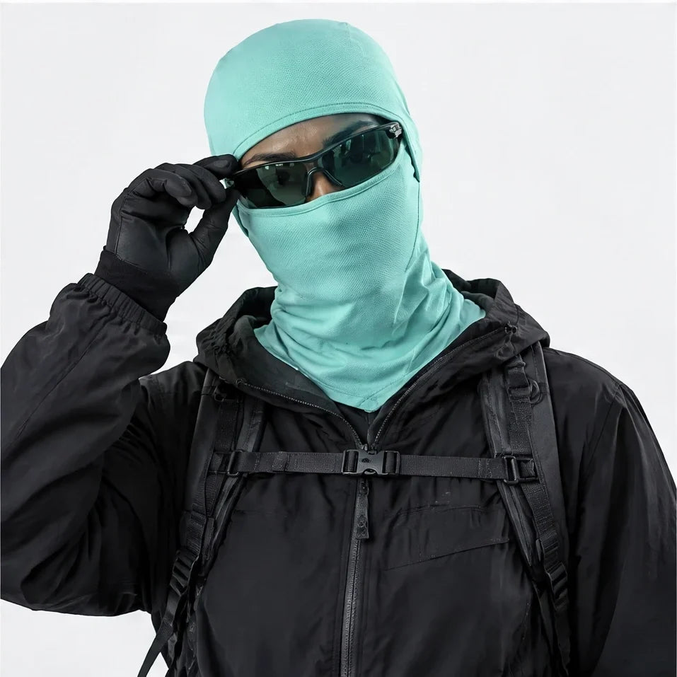 Carr - Unisex Breathable Multi-Way Convertible Balaclava - Mint Green
