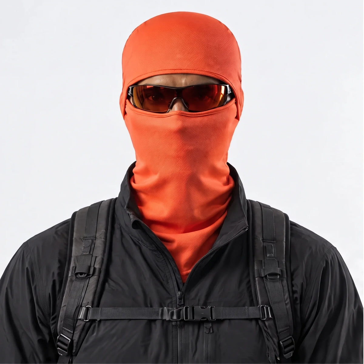 Carr - Unisex Breathable Multi-Way Convertible Balaclava - Orange