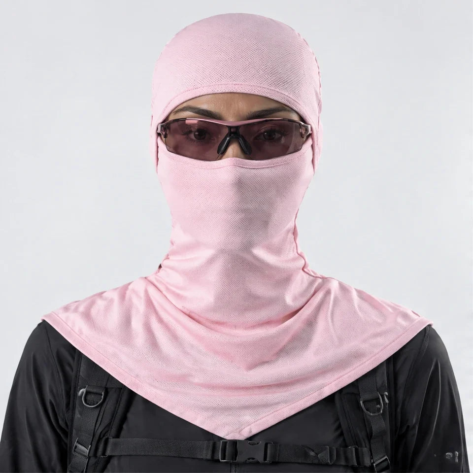 Carr - Unisex Breathable Multi-Way Convertible Balaclava - Pink