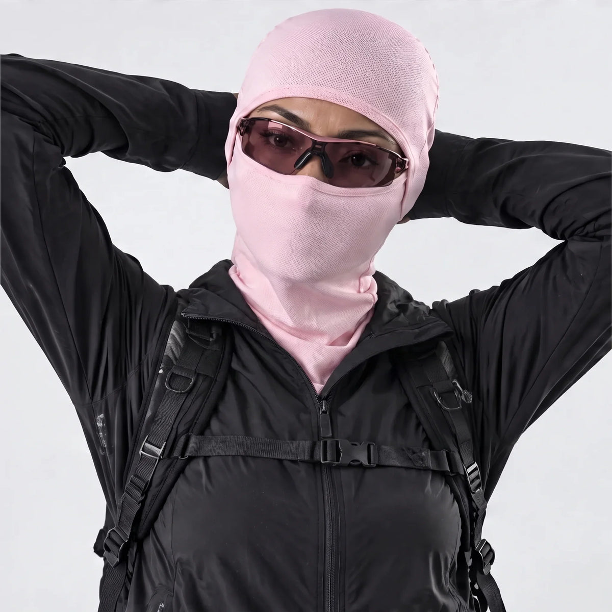 Carr - Unisex Breathable Multi-Way Convertible Balaclava - Pink