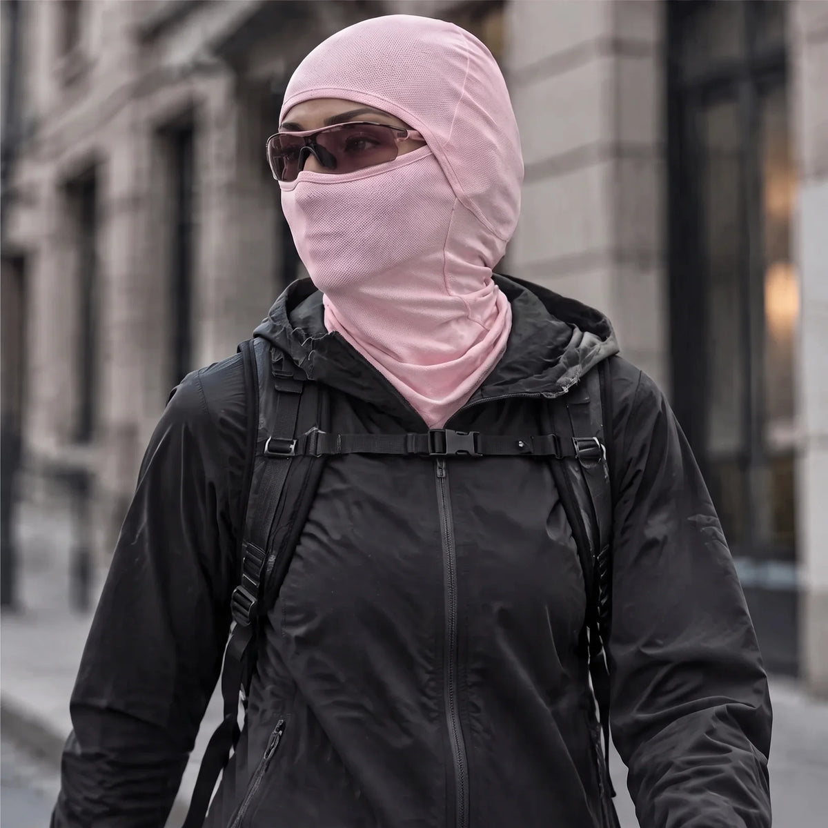 Carr - Unisex Breathable Multi-Way Convertible Balaclava - Pink