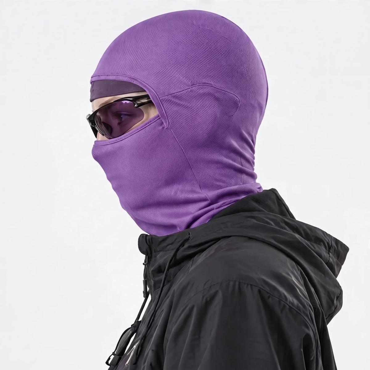 Carr - Unisex Breathable Multi-Way Convertible Balaclava - Purple