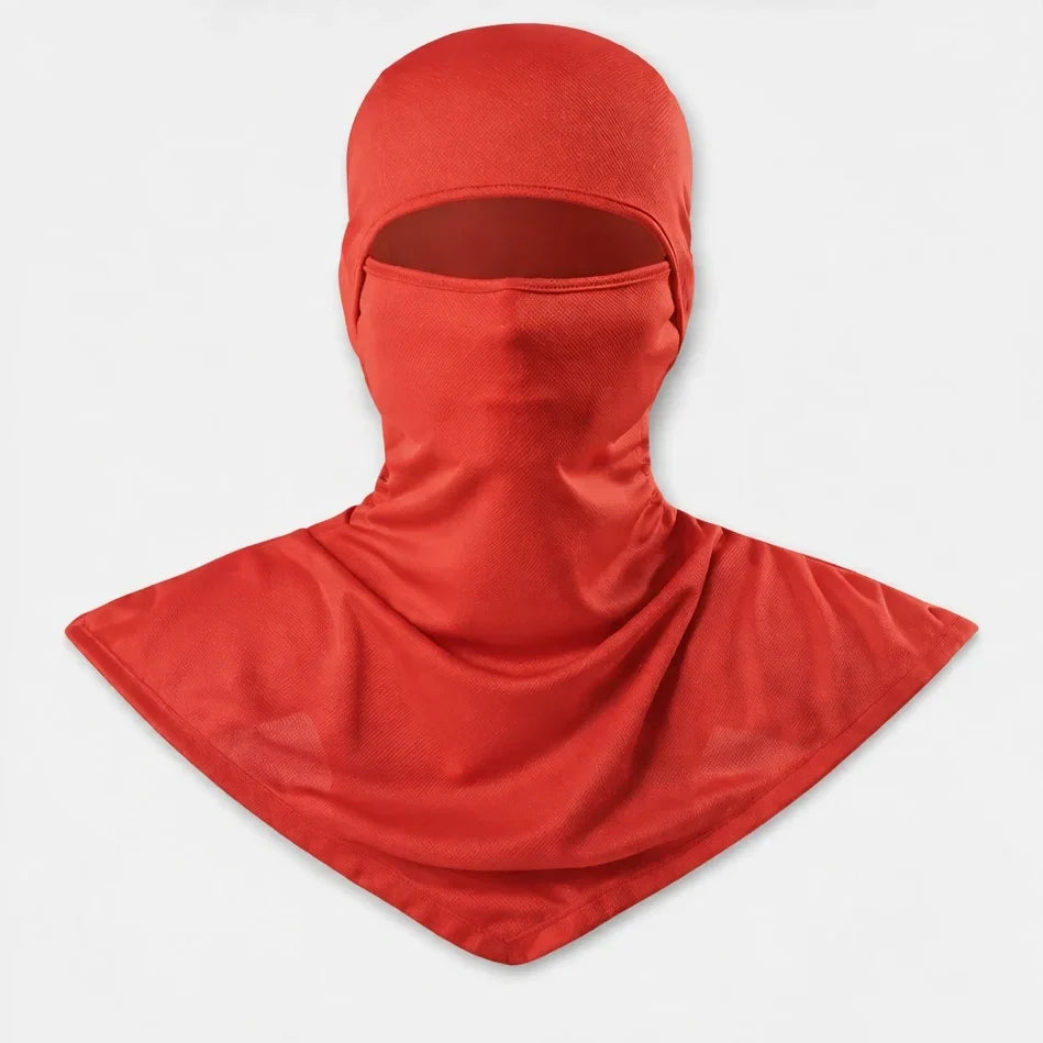 Carr - Unisex Breathable Multi-Way Convertible Balaclava - Red